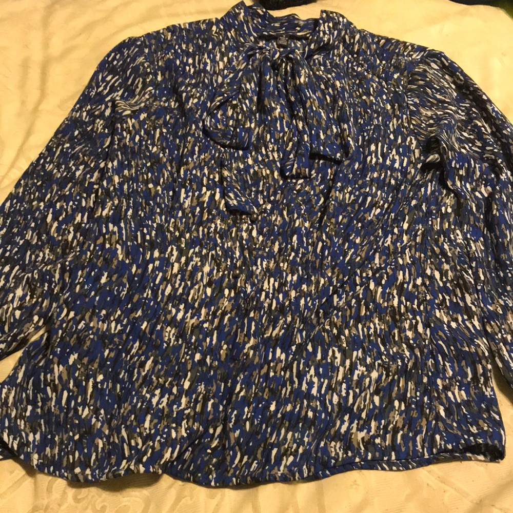 Eva Longoria Bow Tie Blouse
